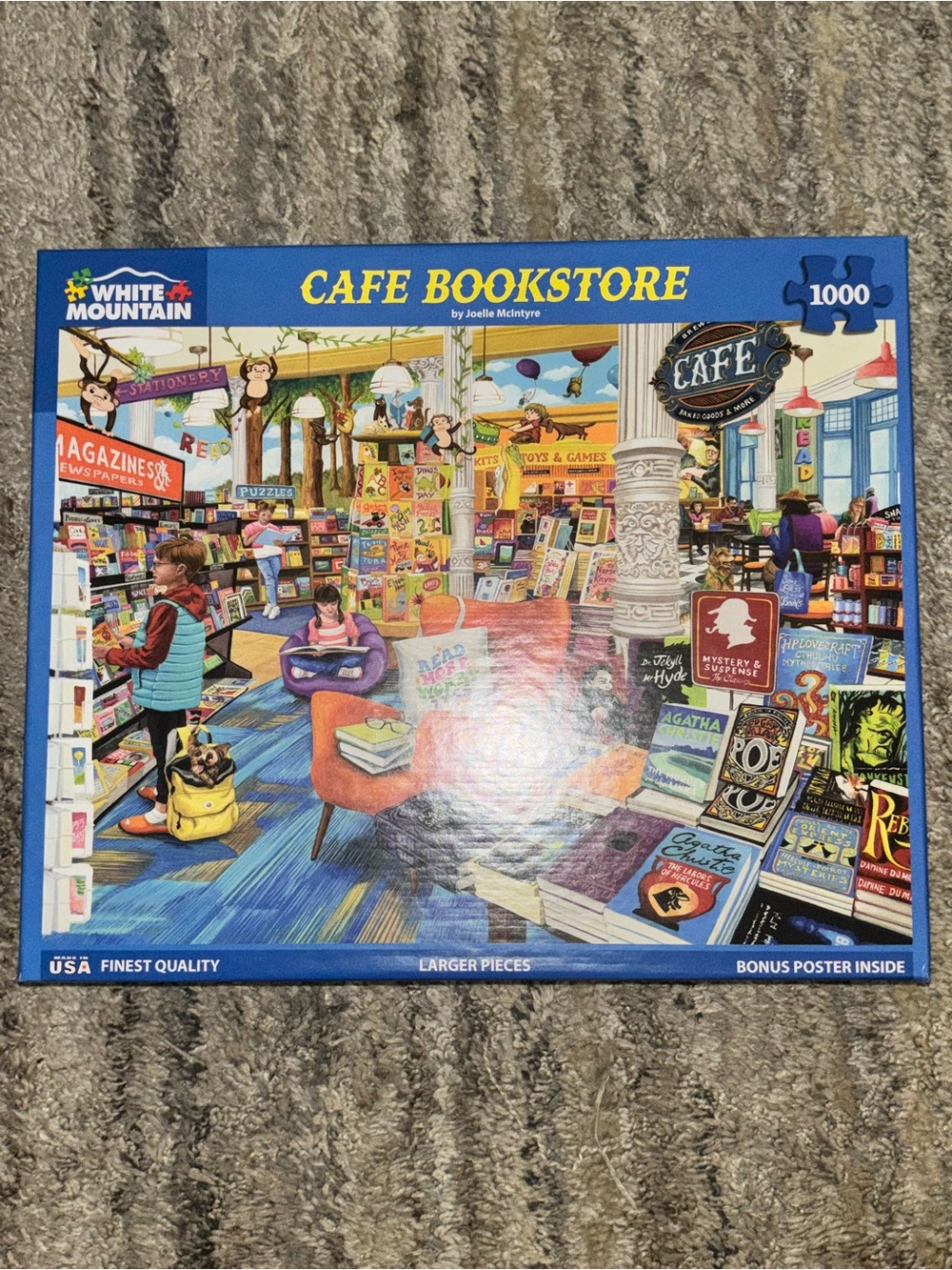 White Mountain Cafe Bookstore Jigsaw Puzzle